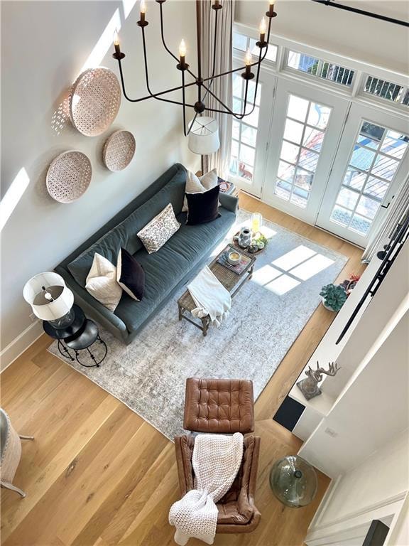 Gorgeous Two Story Living Room