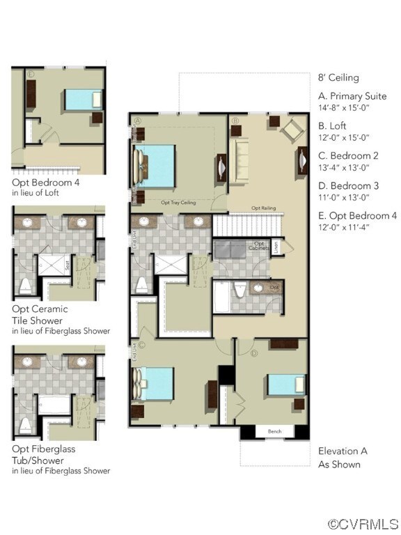 SECOND FLOOR - This home includes the tub/shower i
