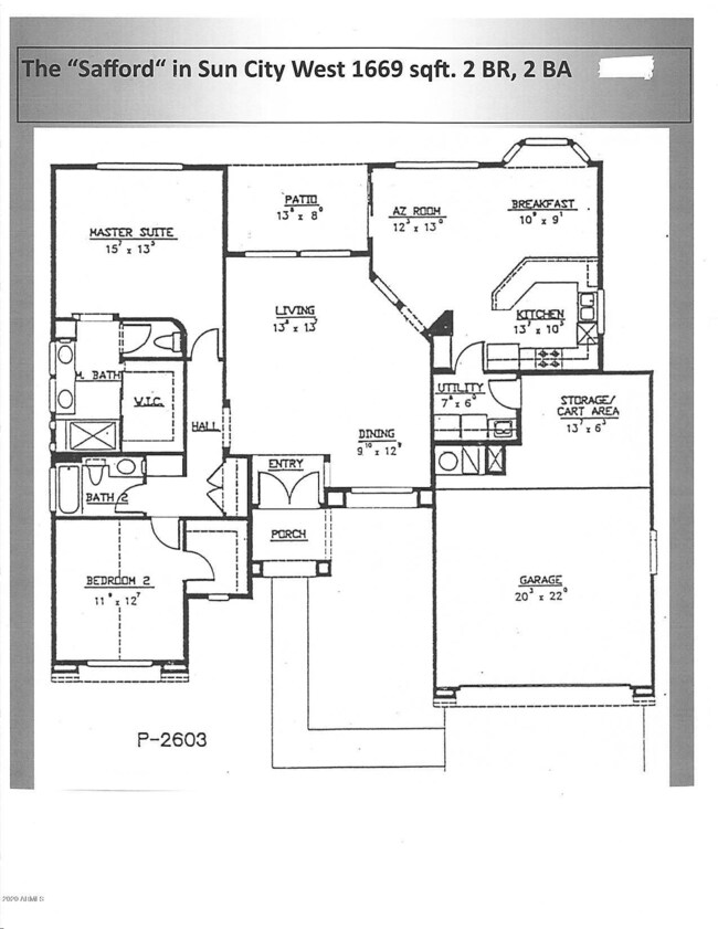 Safford Floor Plan P-26030001