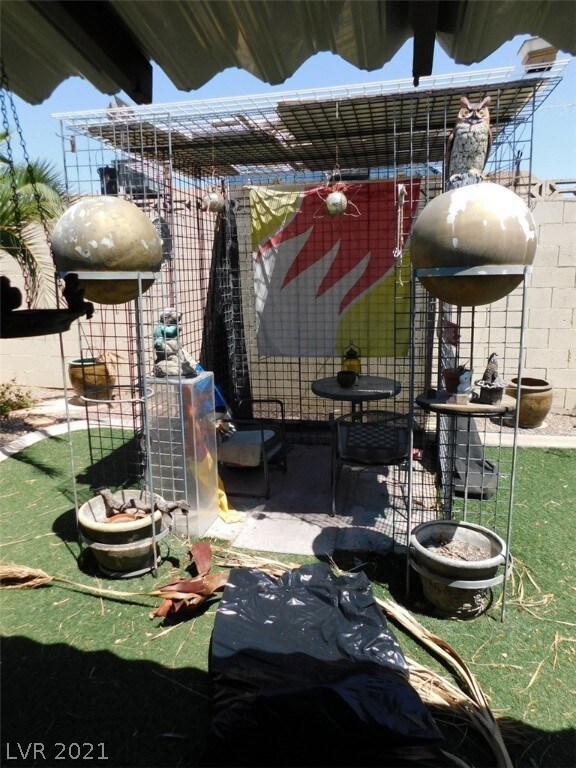 Spacious backyard with shaded Patio