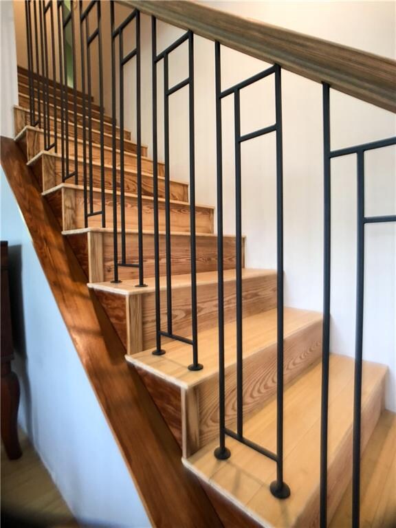 detail shot of the custom railing.