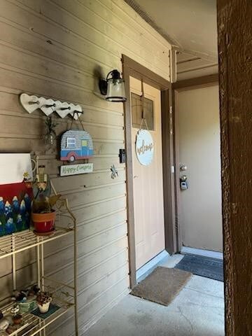 Water Heater and Storage across from front door.