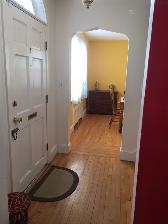 Front entry hallway with charming details