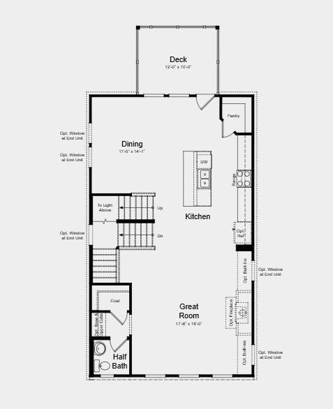 First Floor Plan - Structural options added includ