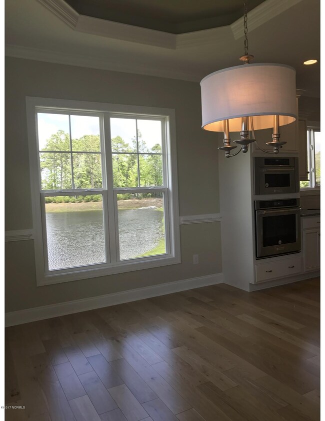 Dinning room with pond view