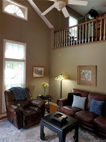 High ceilings in the living room