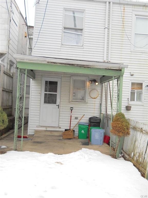 Covered back patio