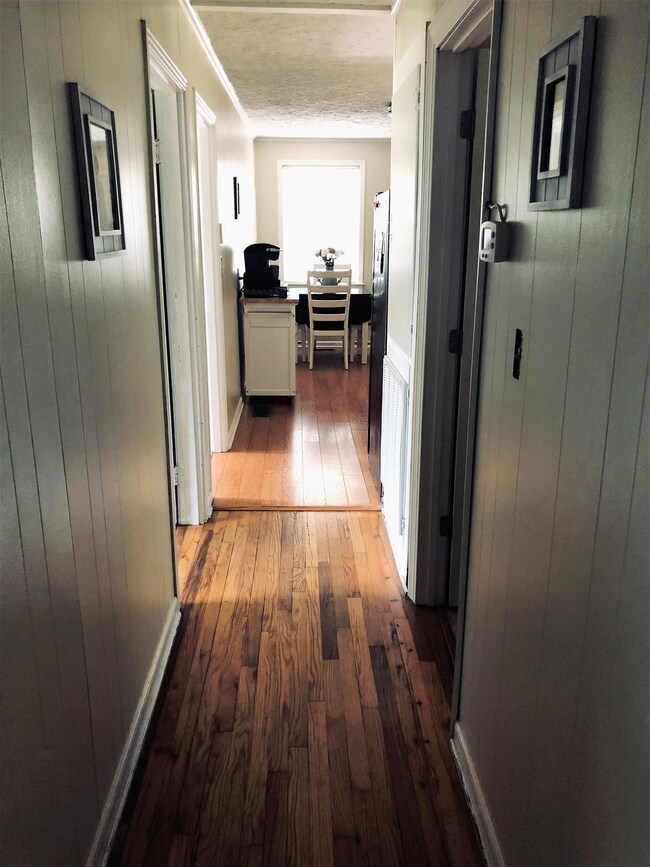 Hallway view from bedrooms