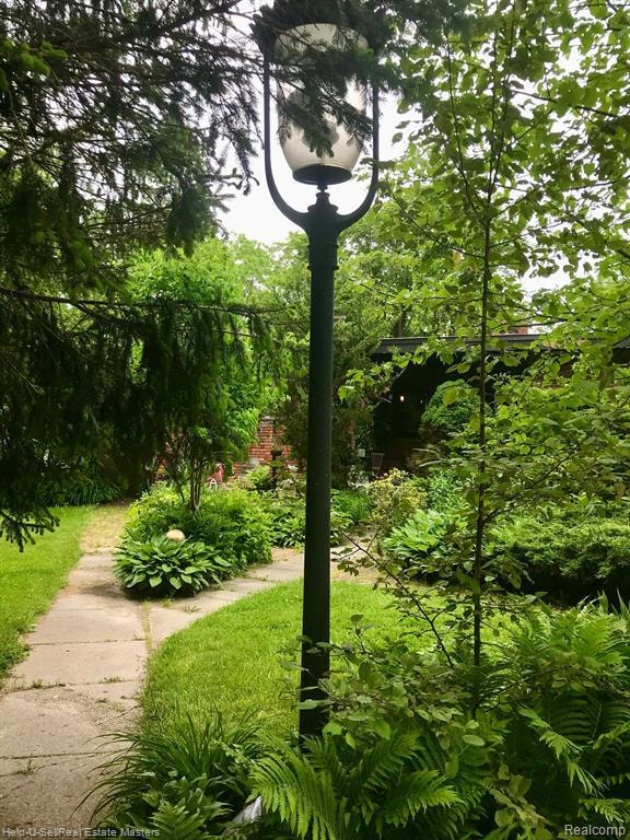 walking up to the front of the house