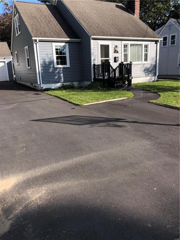 New driveway with ample parking