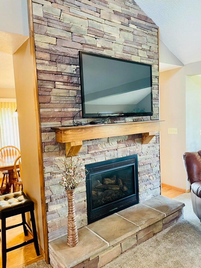 Stone Fireplace