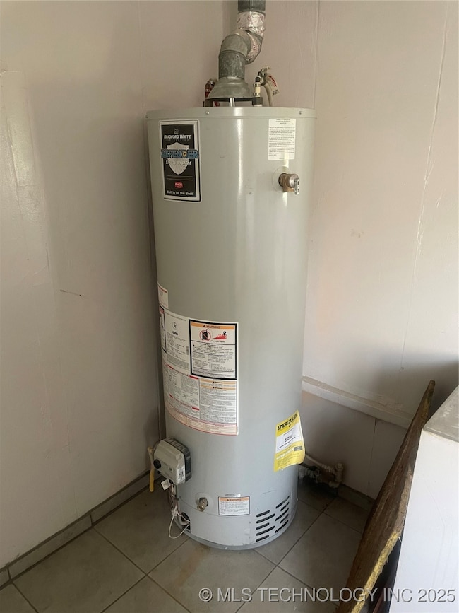 Hot water tank in laundry room