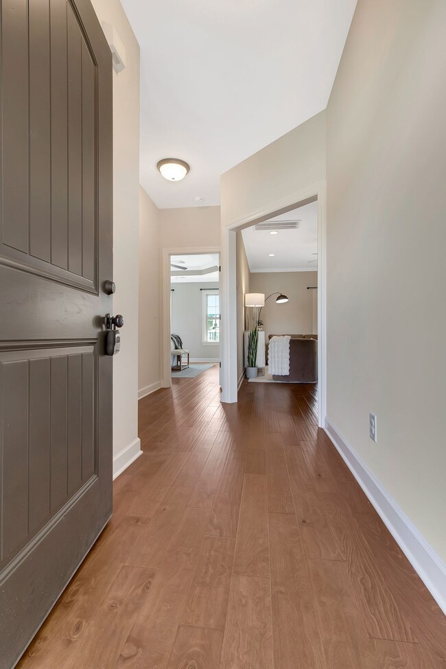 Large entryway (half bath behind the door)