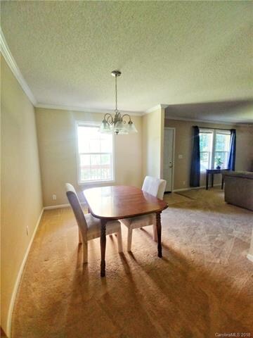 Roomy dining area off living room