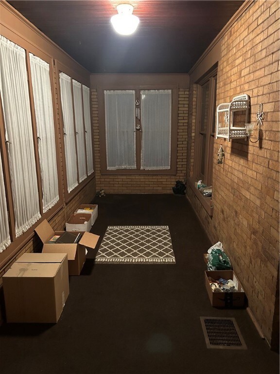 closed in front porch
