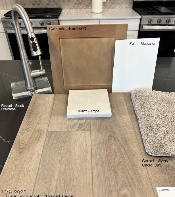 Selected finishes.