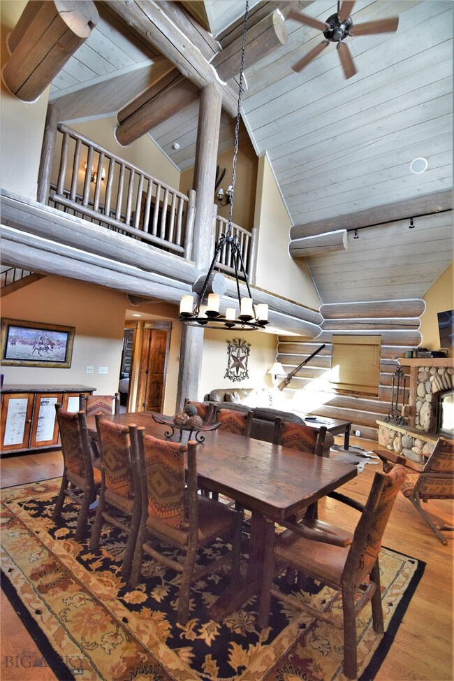 Main level dining area to living and upper level b