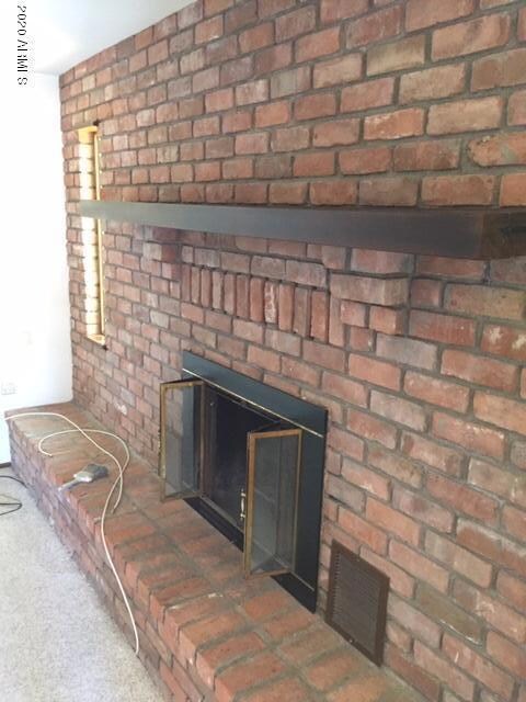 2607 lupine brick fireplace