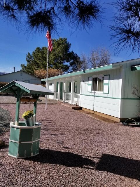 Front side view of home