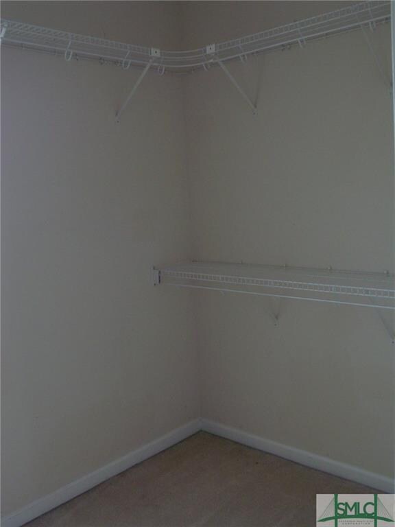 Half of master closet