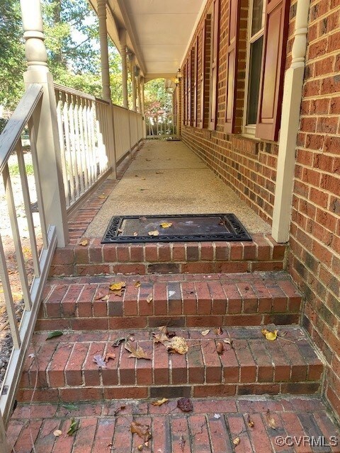 View of patio / terrace with a porch
