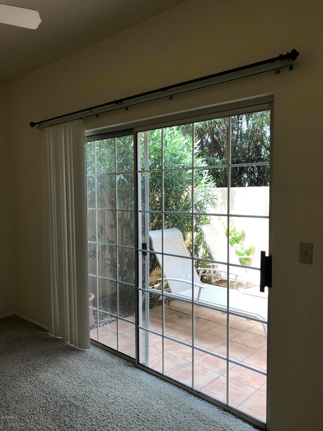 Slider to patio of master