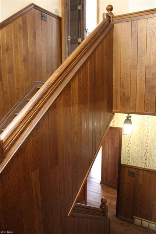 Stairwell between two living areas