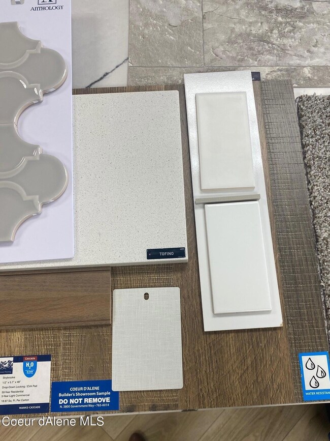 sample of material selections