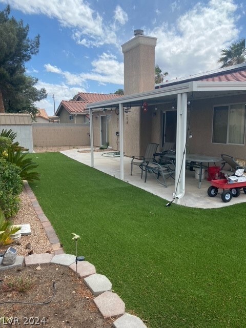 Back yard area