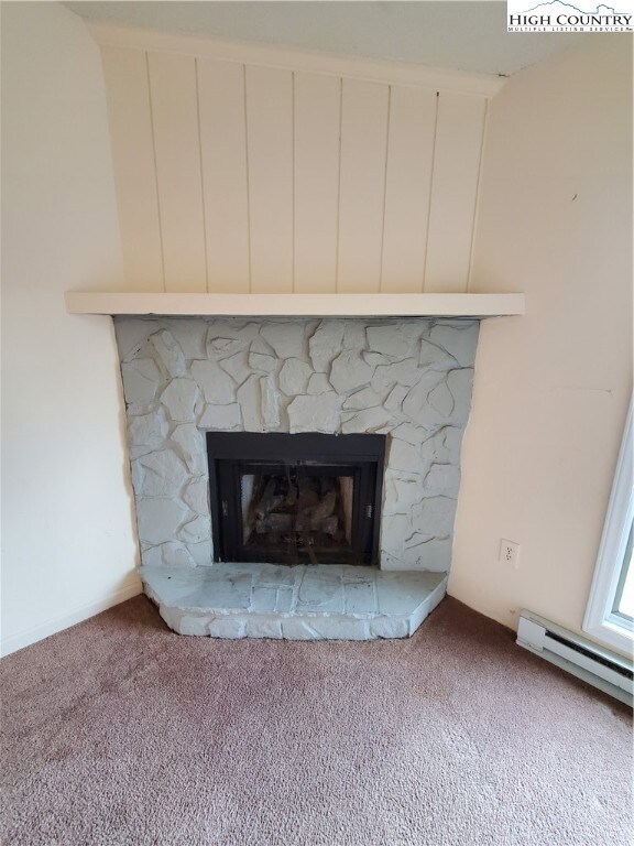 Nice gas fireplace