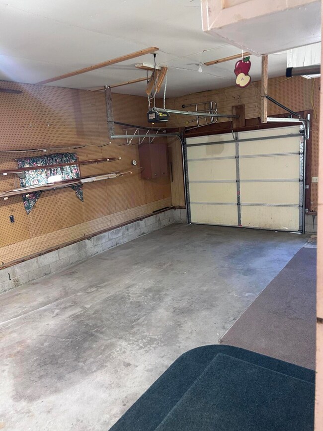 Inside of attached garage