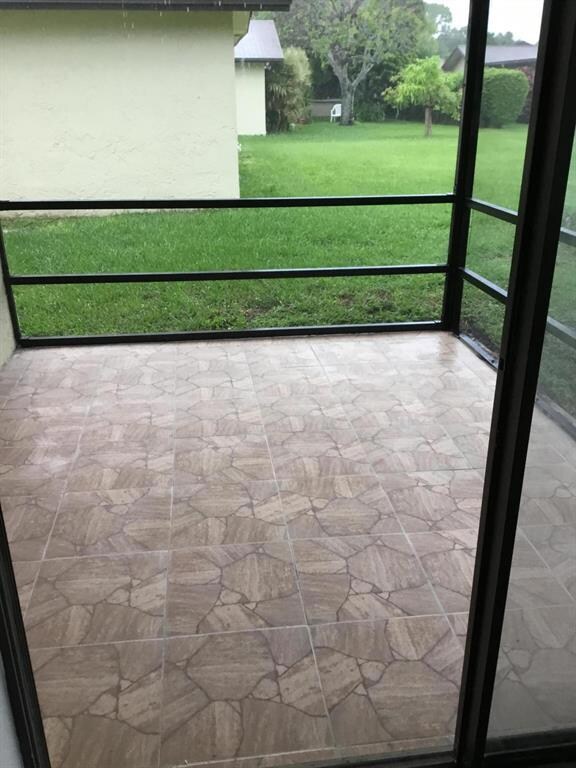 patio at back of house