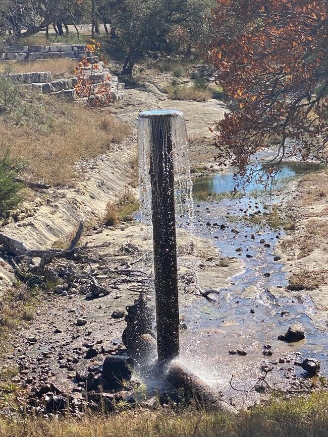 Lake overflow that feeds creek