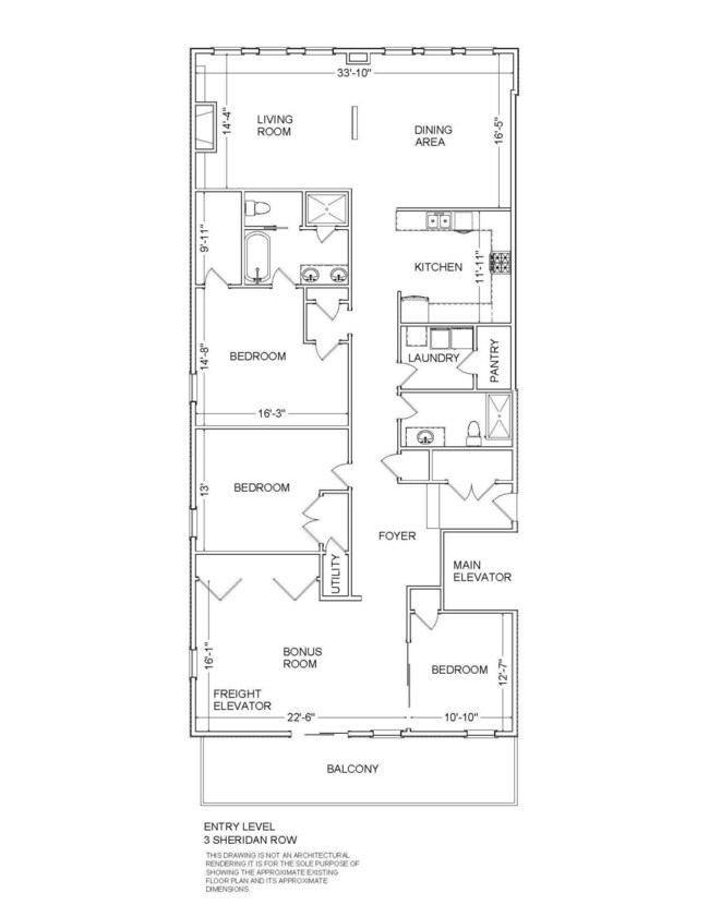 3 Sheridan Row FLOORPLAN