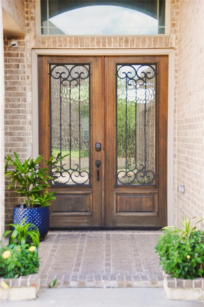 Wrought iron 10 foot double door