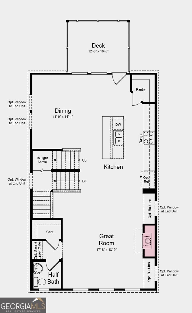 First Floor Plan - Structural options added includ