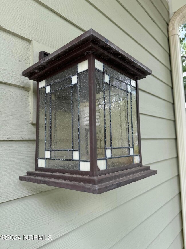 Copper Stained Glass Exterior Lights