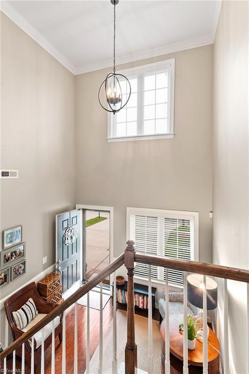 Soaring ceilings greet you!