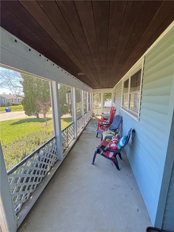 Enclosed front porch
