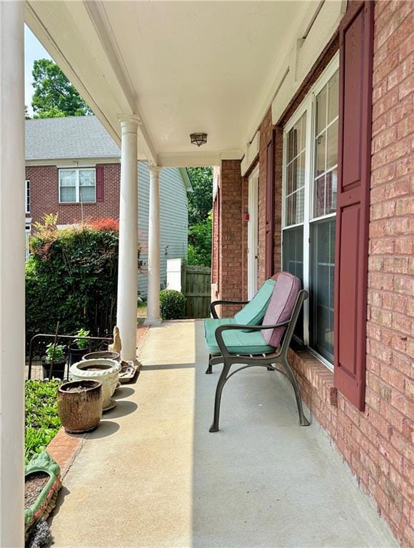 View of porch