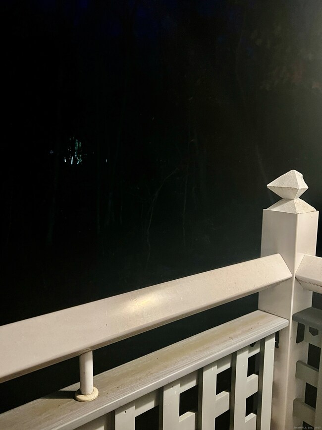 Evening view of balcony