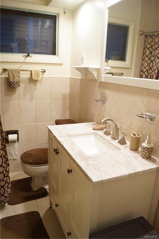 Updated first floor bathroom