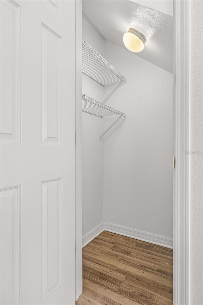 Storage closet under the stairs