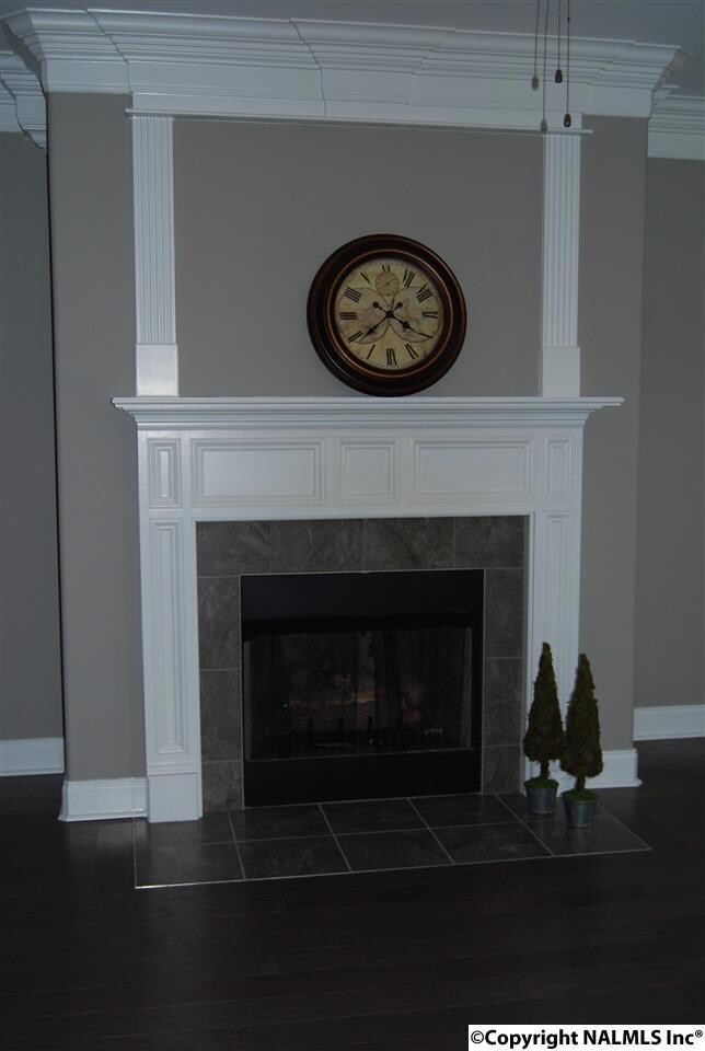 Flick of a switch and it's on! Above mantle is prewired for flat screen tv.