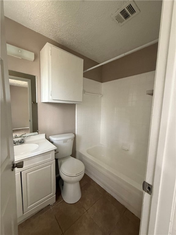 Bathroom with vanity, tile patterned floors, batht