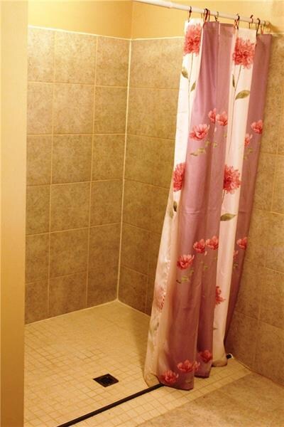 First floor walk in shower.