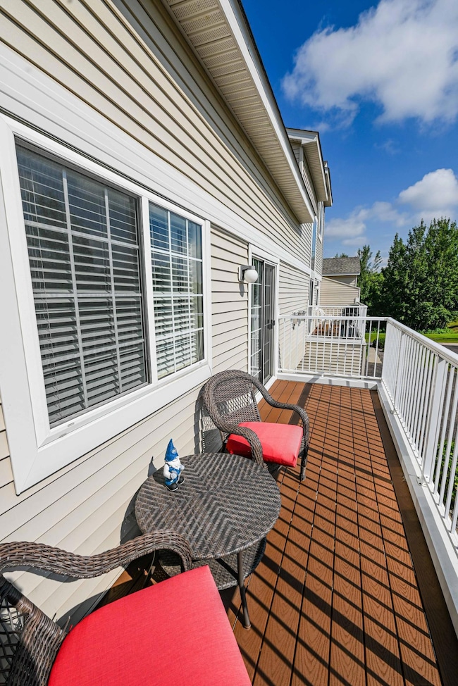Sunny deck for relaxing