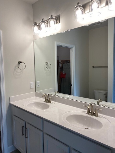 double vanities in the primary suite