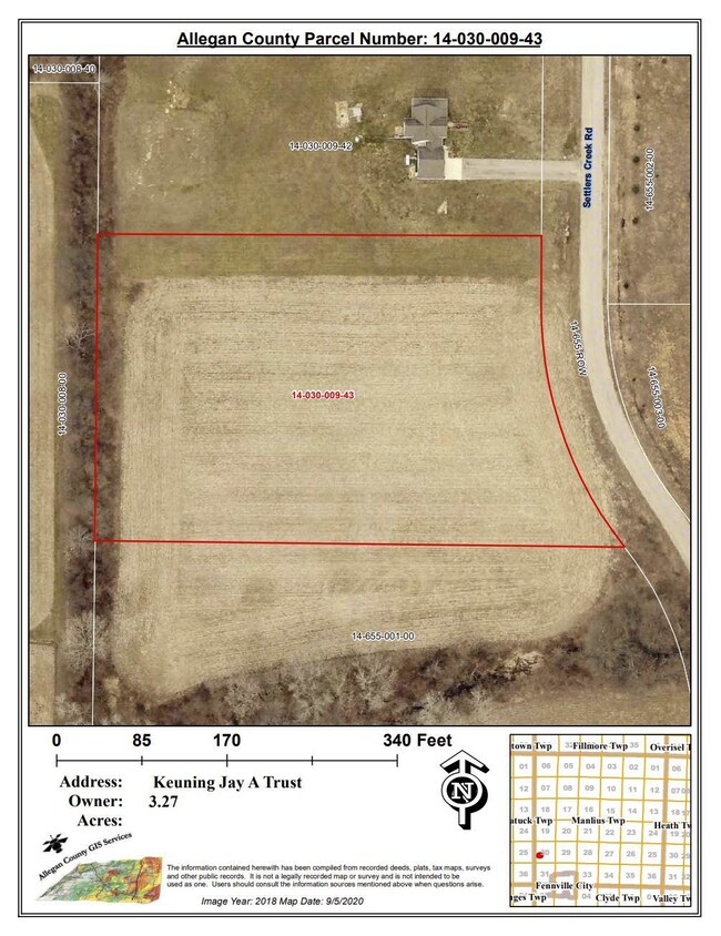 Settlers Creek 2670 Parcel Map