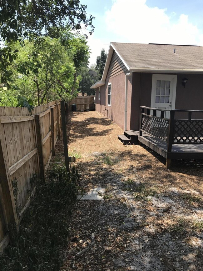 Back side yard